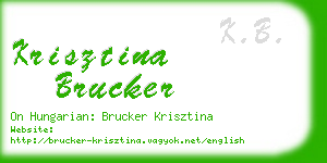 krisztina brucker business card